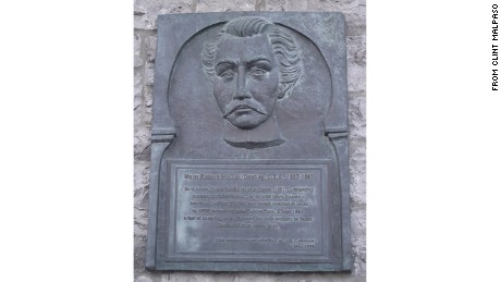 The Dick Dowling plaque in Tuam commemorates his service to the Confederate States of America. 