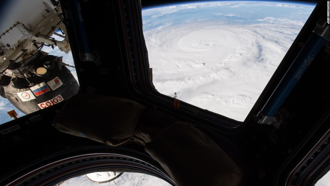NASA astronaut Jack Fischer photographed Hurricane Harvey from the International Space Station.