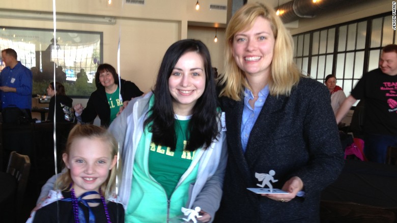 Susannah Cahalan, right, wrote about her rare autoimmune disease, leading others to a correct diagnosis -- including Madison Jensen, left, and Emily Gavigan.