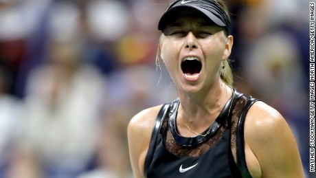 Maria Sharapova wows US Open crowd in first major match since doping ban 