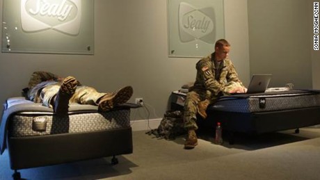 In Between Rescues These National Guard Troops Take A Break In A