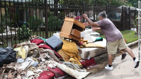 Houston residents in the Lakewood neighborhood return home to begin rebuilding after Hurricane Harvey.   