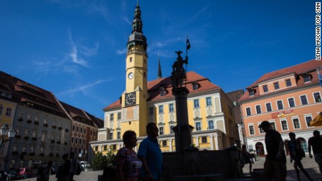 Bautzen&#39;s town center. The east German town is just 50 kilometers (31 miles) from the Polish border. 