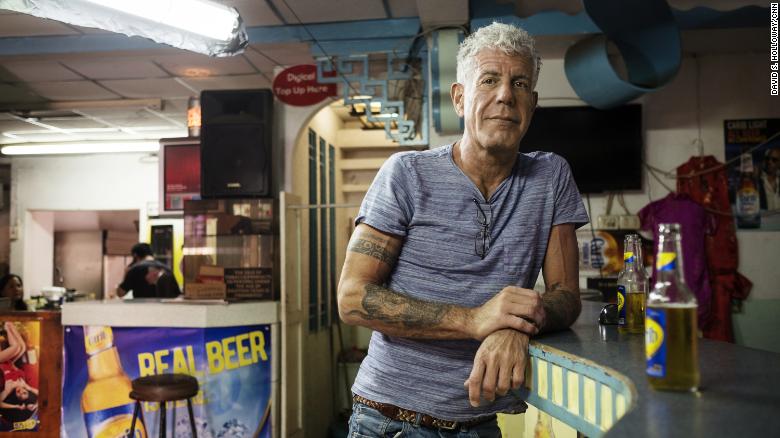 Anthony Bourdain in Port of Spain, Trinidad on January 4, 2017. 