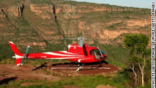 A golf course with a view: mountains, wildlife and you need a helicopter to reach the 19th hole