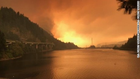 Teen suspected of starting massive Oregon wildfire, state police say