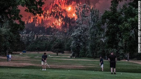 These golfers in Washington state give new meaning to the term &quot;playing through.&quot;