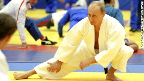 Russia&#39;s Prime Minister Vladimir Putin takes part in a judo training session at the &quot;Moscow&quot; sports complex in St. Petersburg, on December 22, 2010. AFP PHOTO/ RIA-NOVOSTI POOL/ ALEXEY DRUZHININ (Photo credit should read ALEXEY DRUZHININ/AFP/Getty Images)