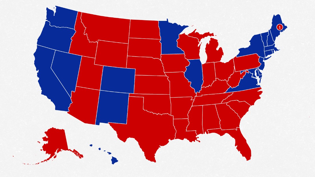 Political Map Of Usa 2020 Two political handicappers say the Electoral College map now leans 