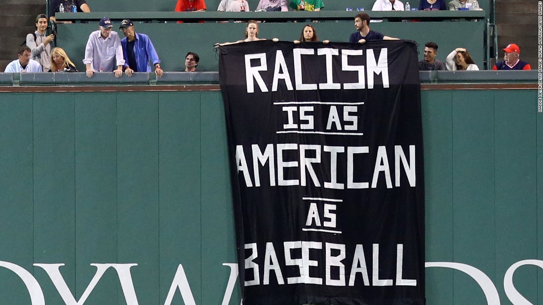 Fans Removed For Racism Banner At Fenway Cnn Video