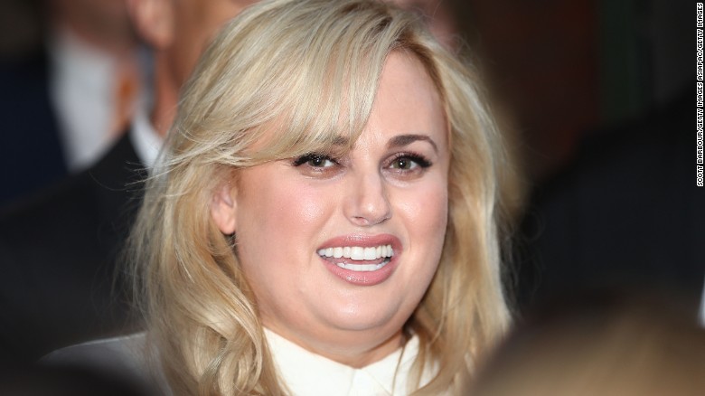 Australian actress Rebel Wilson smiles out the front of the Victorian Supreme Court after her defamation victory on June 15, 2017 in Melbourne, Australia.