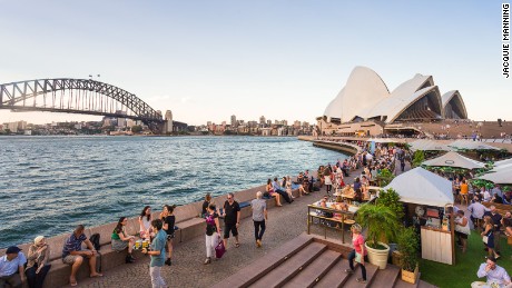 The Sydney Opera House.