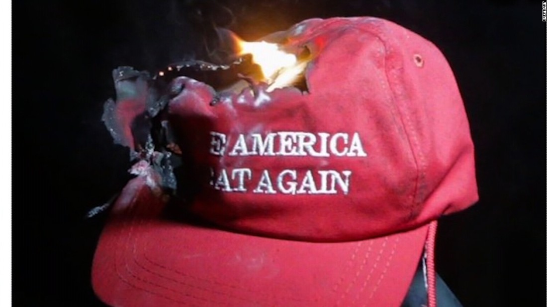 Breitbart Trump Voters Burning Maga Hats Cnn Video