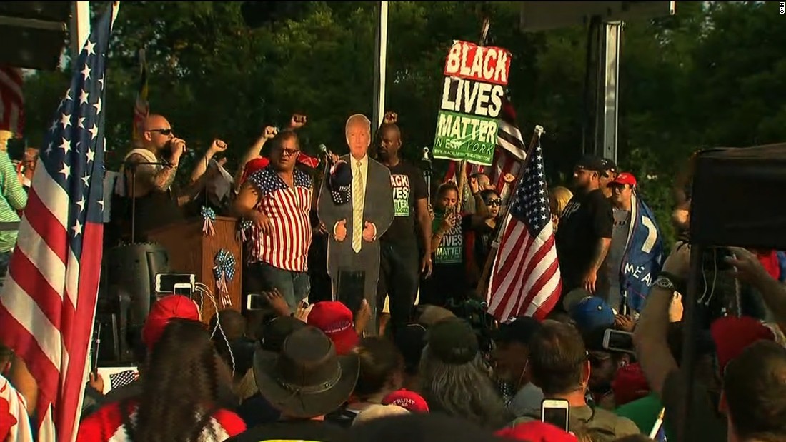 Black Lives Matter On Stage At Opposing Rally - CNN Video