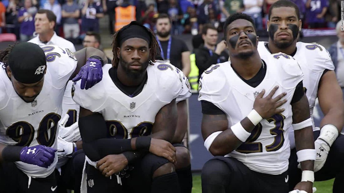 NFL's Baltimore Ravens stood for national anthem but were booed before