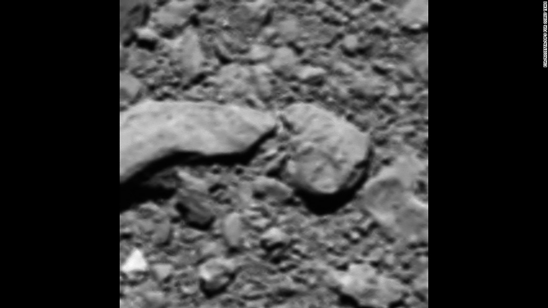 The Rosetta probe sent an unexpected final image back to Earth shortly before it made a controlled impact onto the surface of Comet 67P last September. 