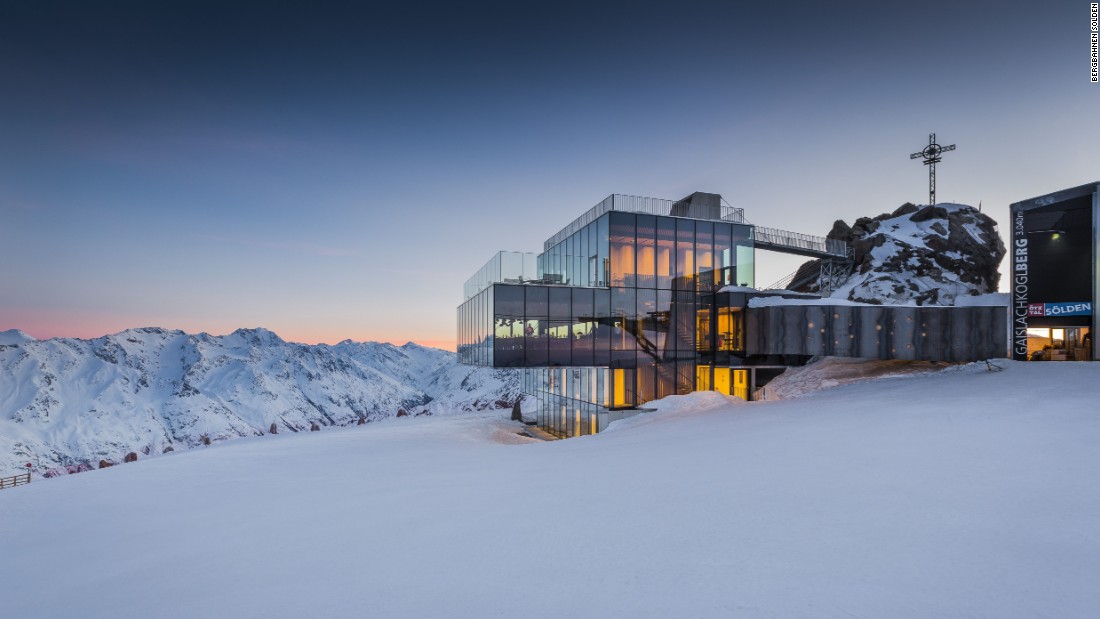 The Ice Q restaurant, used in the James Bond movie &quot;Spectre,&quot; lies on the summit of the Gaislachkogl mountain and is one of about 30 huts and eateries dotted around the ski area.