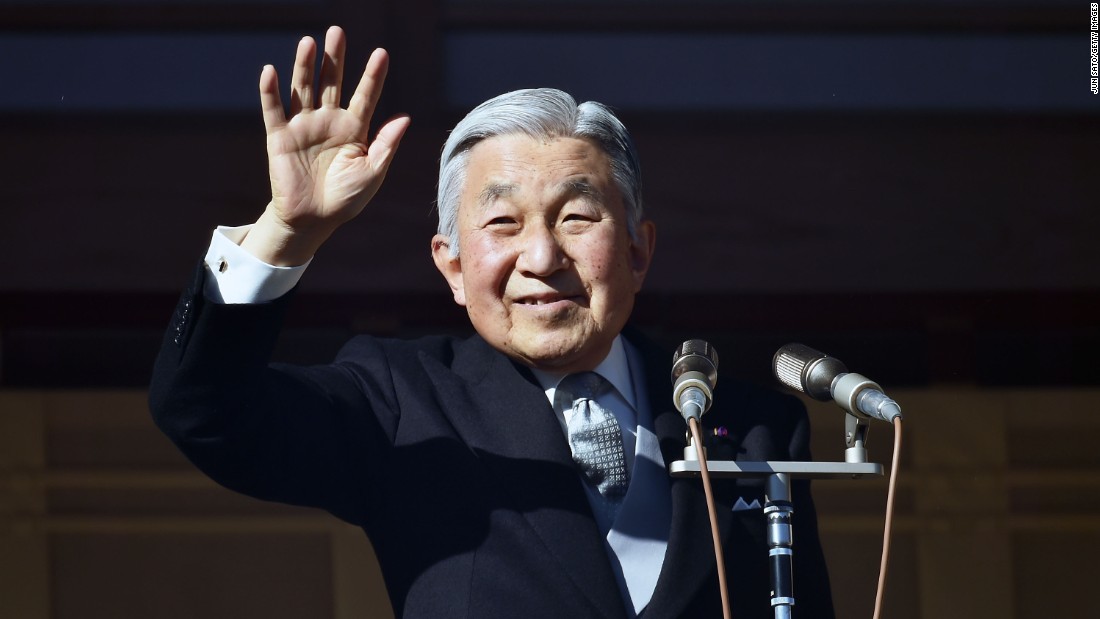 Akihito greets the public on his 81st birthday in December 2014. He ascended to the throne after his father&#39;s death in 1989.