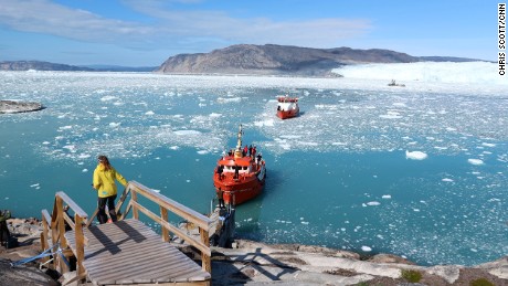 The great calving glacier of Eqi, Greenland