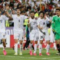 iran players celebrate football