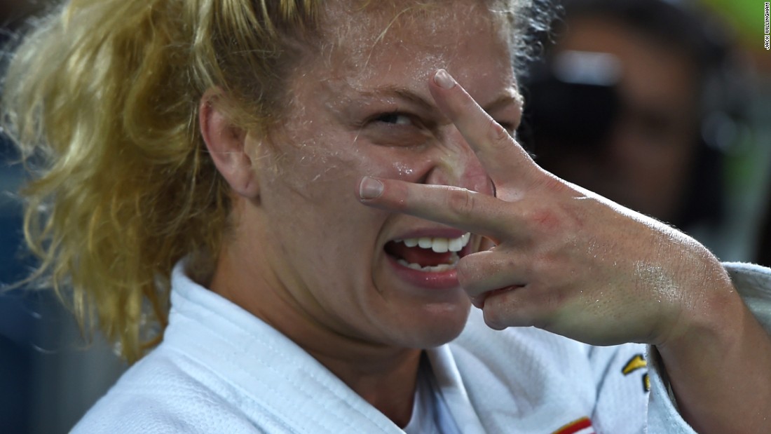 &quot;I have a great friendship with Kayla Harrison, so for her to pick me out and strike a pose as she won her second Olympic title in Rio was really cool. She&#39;s a great character, and probably the most determined and mentally tough athlete I&#39;ve come across.&quot;
