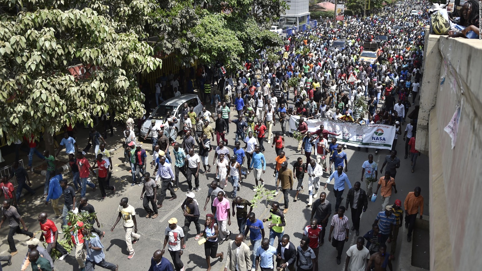 Kenyan Police Clash With Odinga Supporters Cnn 5397