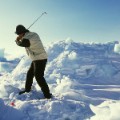 Chip Thompson Drambuie World Ice Golf Championship in Uummannaq Greenland