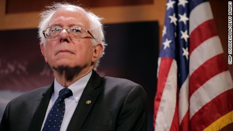 WASHINGTON, DC - OCTOBER 04:  Senate Budget Committee ranking member Sen. Bernie Sanders (I-VT) attends a news conference critical of the Republican tax and budget plan at the U.S. Capitol October 4, 2017 in Washington, DC.  (Chip Somodevilla/Getty Images)