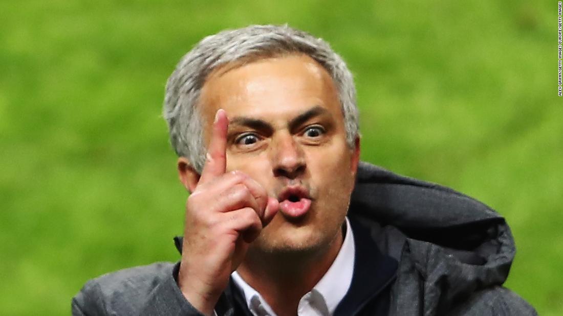 During Mourinho&#39;s first season in charge at Old Trafford, United won the League Cup as well as the Europa League. Here Mourinho is pictured celebrating the Europa League final win against Ajax in Stockholm.