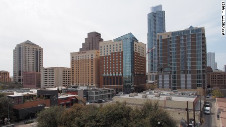 Austin&#39;s downtown area.