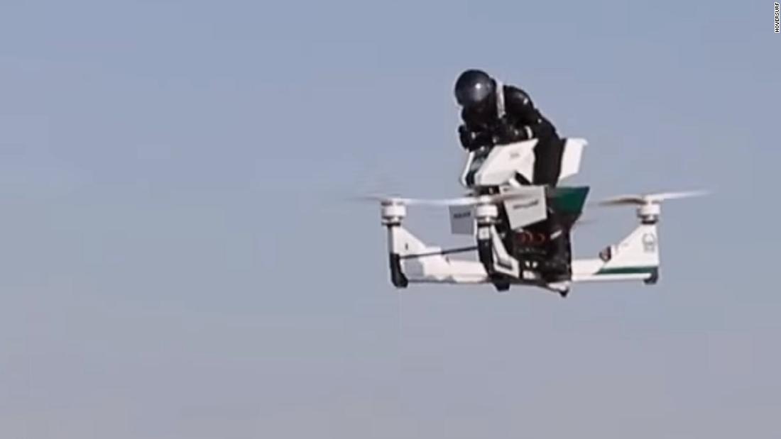 Police test flying motorbike CNN