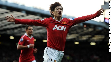 Park Ji-sung played seven seasons at Manchester United.