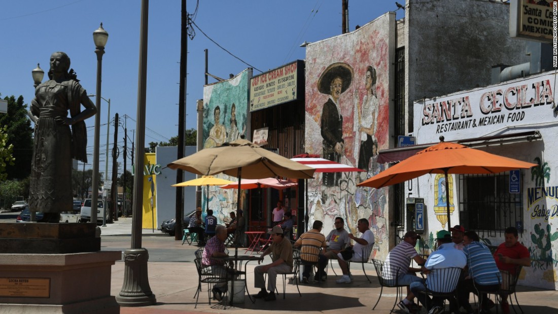 Boyle Heights, historically a predominantly Hispanic and low-income neighborhood in Los Angeles, is now home to trendy cafes and galleries.