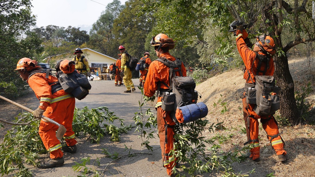 California Inmates Volunteer To Help Battle Wildfires - CNN