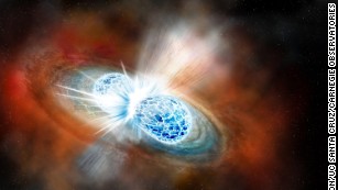First-seen neutron star collision creates light, gravitational waves and gold