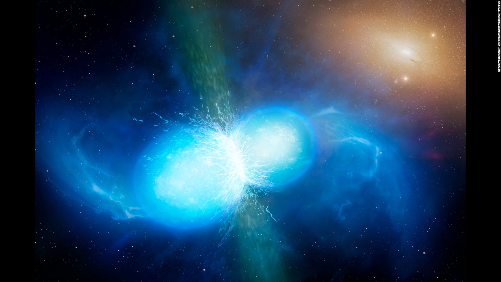 First Seen Neutron Star Collision Creates Light Gravitational Waves And Gold Cnn