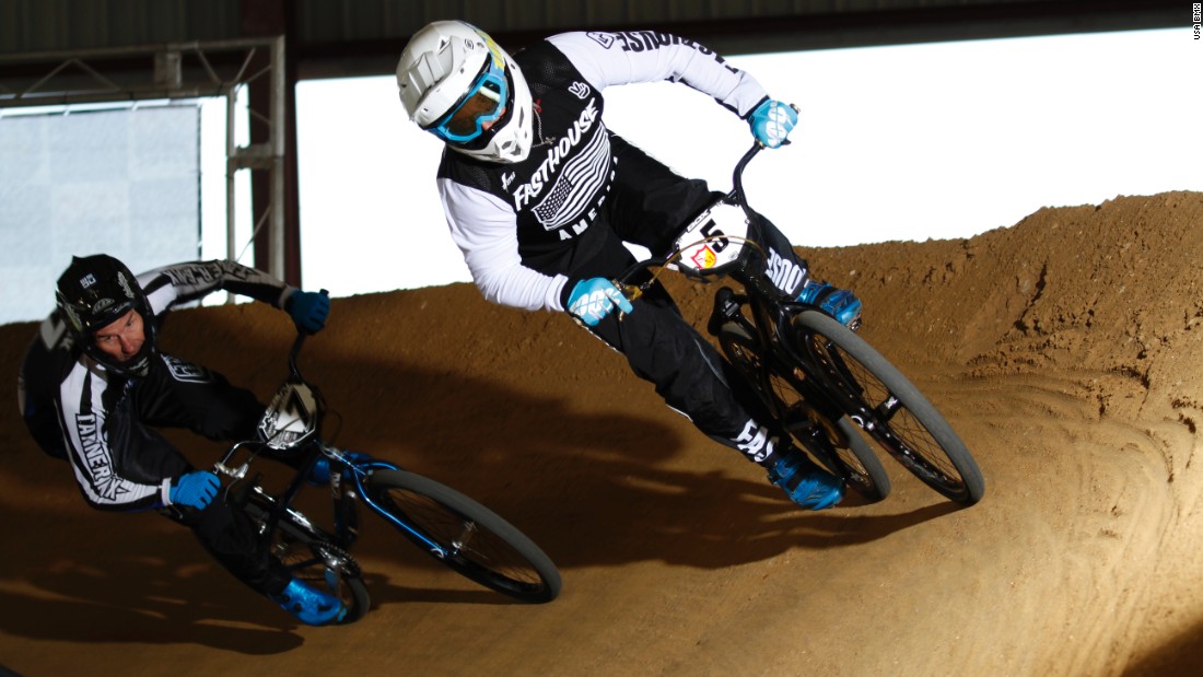 Each race is a flurry of pedaling quickly layered on technique and agility as they hop over obstacles and lean nearly sideways on hairpin turns.