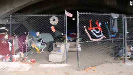 Caitlyn lives under a bridge near the Massachusetts-New Hampshire border.