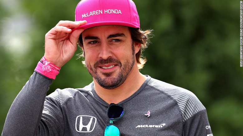 Fernando Alonso of Spain and McLaren Honda walks in the Paddock during previews ahead of the US Formula One Grand Prix at the Circuit of The Americas on October 19, 2017.