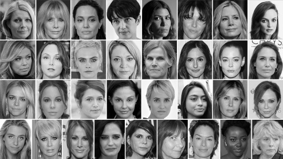 Gwyneth Paltrow, Rosanna Arquette, Angelina Jolie, Asia Argento, Dawn Dunning, Melissa Sagemiller, Mira Sorvino, Heather Graham/// Lauren Sivan, Louisette Geiss, Cara Delevingne, Katherine Kendall, Tomi-Ann Roberts, Minka Kelly, Rose McGowan, Claire Forlani/// Jessica Barth, Kate Beckinsale, Emma de Caunes, Ashley Judd, Judith Godreche, Ambra Battilana Gutierrez, Tara Subkoff, Lauren Holly///Sophie Dix, Lysette Anthony, Angie Everhart, Eva Green, Ivana Lowell, Paula Wachowiak, Lena Heady, Lupita Nyong