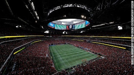 Mercedes-Benz Stadium in Atlanta, GA