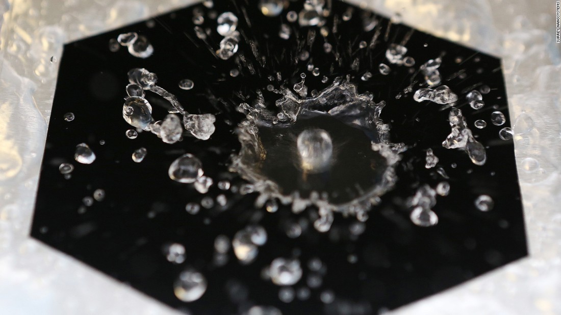 Even water refuses to interact with the material due to the super-hydrophobic surface.&lt;br /&gt;