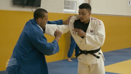 Elliot trains with his brother Max at GB&#39;s Judo Center of Excellence in Walsall.