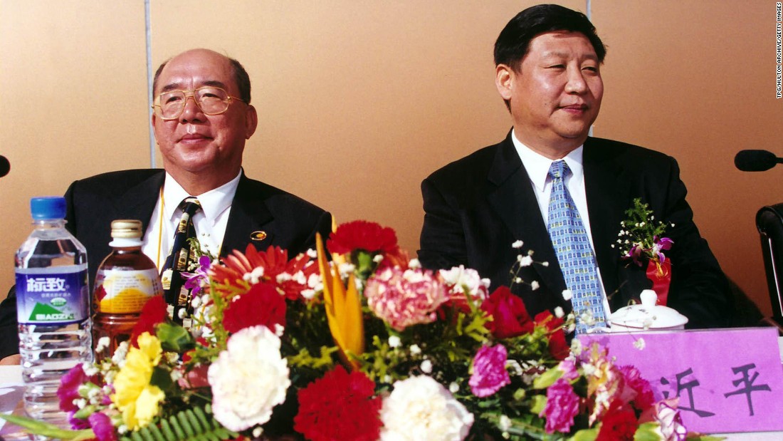 Xi meets with Wu Poh-hsiung, vice president of the opposition party Kuomintang, in 2000. From 1996-2002, Xi held various posts in China&#39;s Fujian Province, including governor.