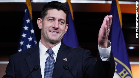 WASHINGTON, DC - OCTOBER 26:  Speaker of the House Paul Ryan (R-WI) answers reporters&#39; questions during his weekly news conference at the U.S. Capitol October 26, 2017 in Washington, DC. Moments before Ryan conducted his news conference, the House passed a fiscal 2018 budget 216 to 212, beginning a process for the Senate to move forward on an overhaul of the tax code.  (Photo by Chip Somodevilla/Getty Images)