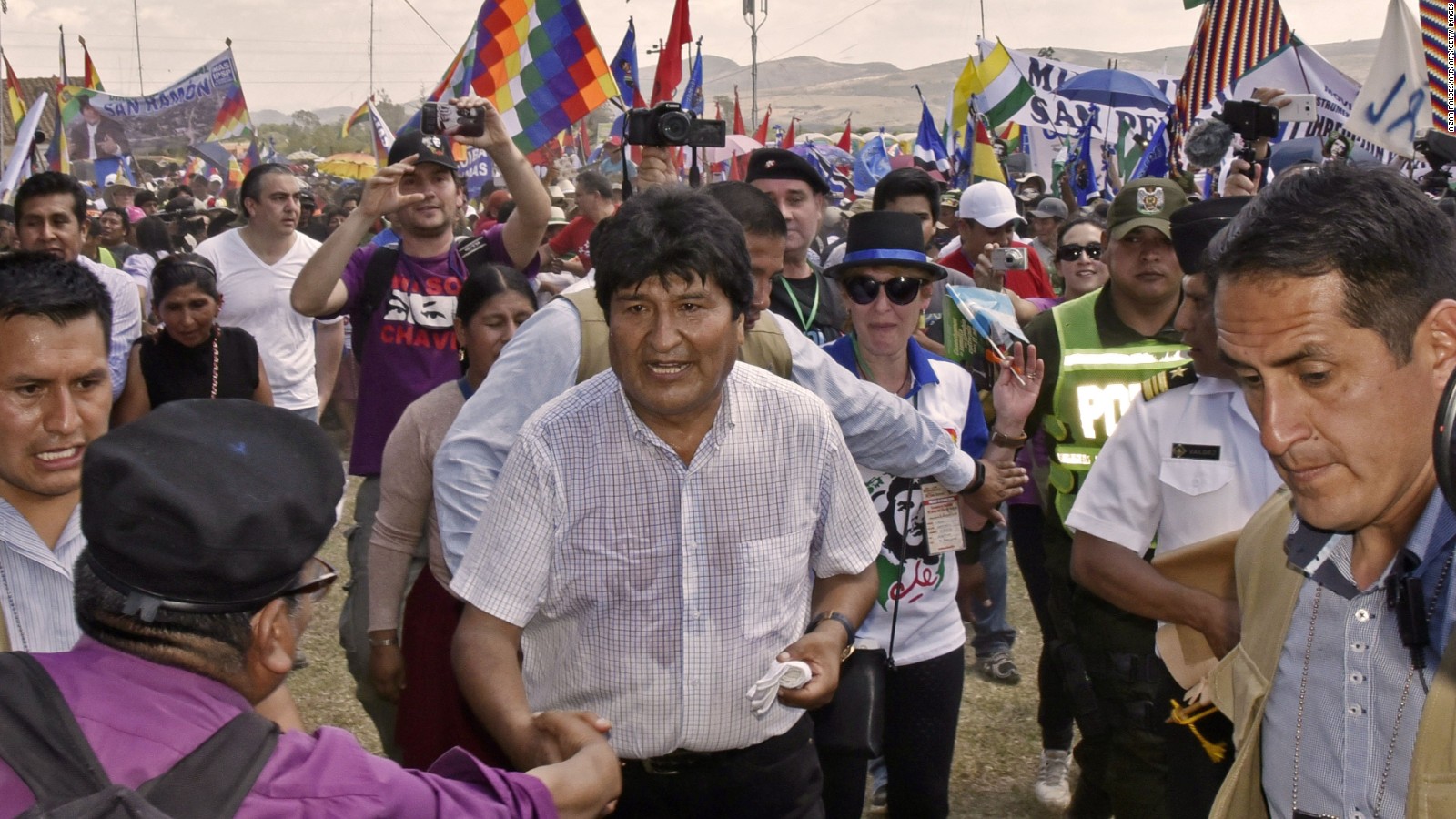 Marchas De Apoyo A Evo Morales: Piden Su Reelección - CNN Video