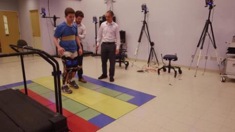 Robotic suit helps kids with cerebral palsy walk tall