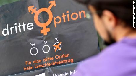 Activists from &quot;Dritte Option,&quot; or Third Option lobbied since 2014 for a third gender to be officially recognized in Germany.