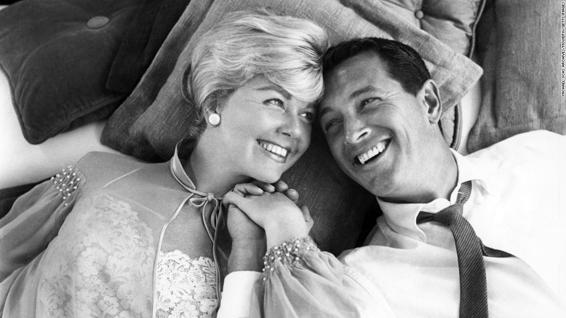 Day and Rock Hudson in a scene from the 1959 film &quot;Pillow Talk.&quot;