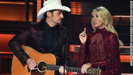 Brad Paisley and Carrie Underwood return as hosts of the Country Music Association Awards on ABC.